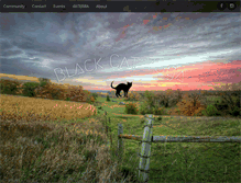 Tablet Screenshot of blackcatyoga.com